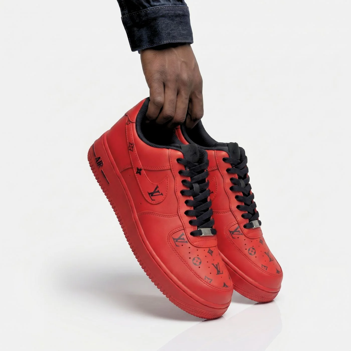 Cherry LV Air Force 1’s - Image 4