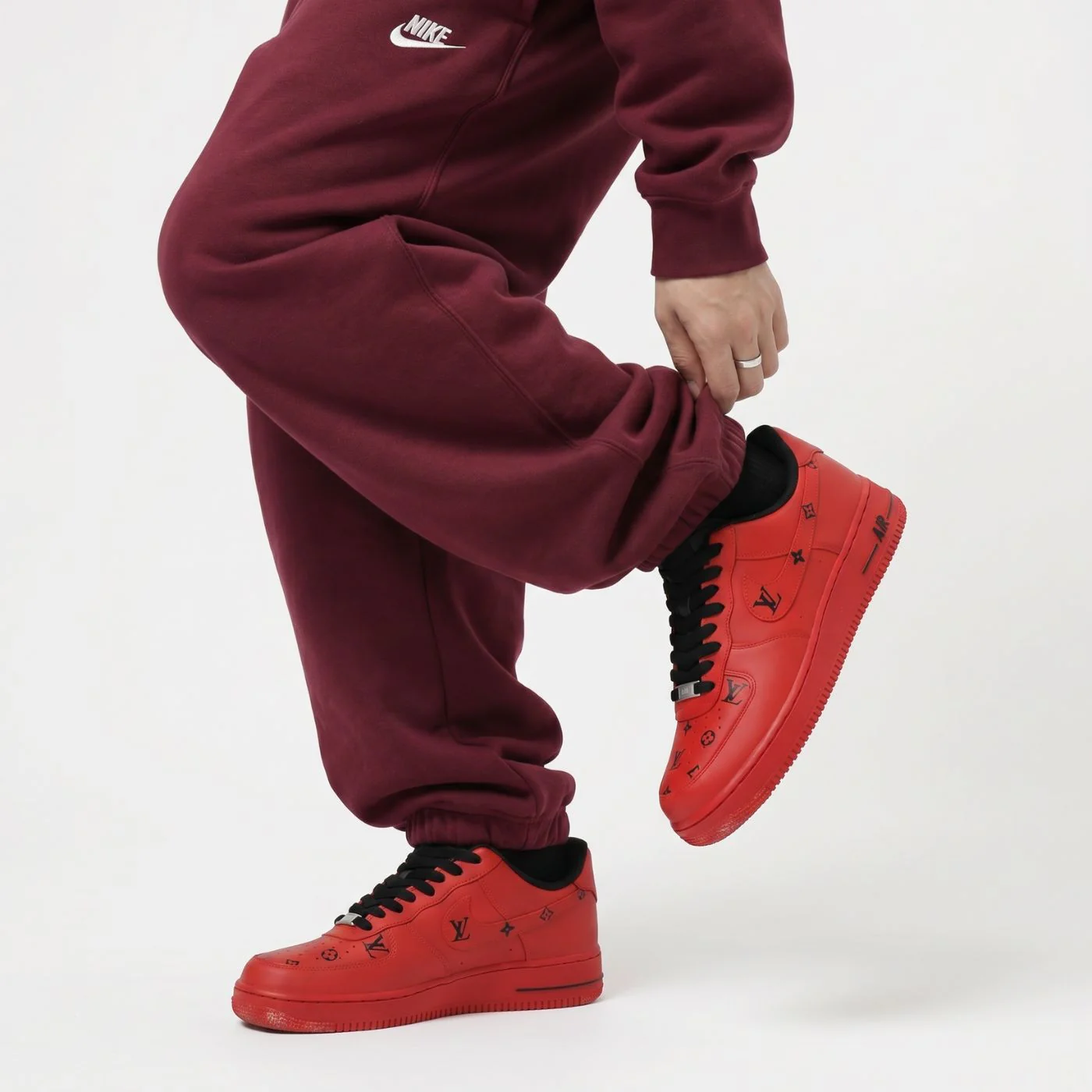 Cherry LV Air Force 1’s - Image 5