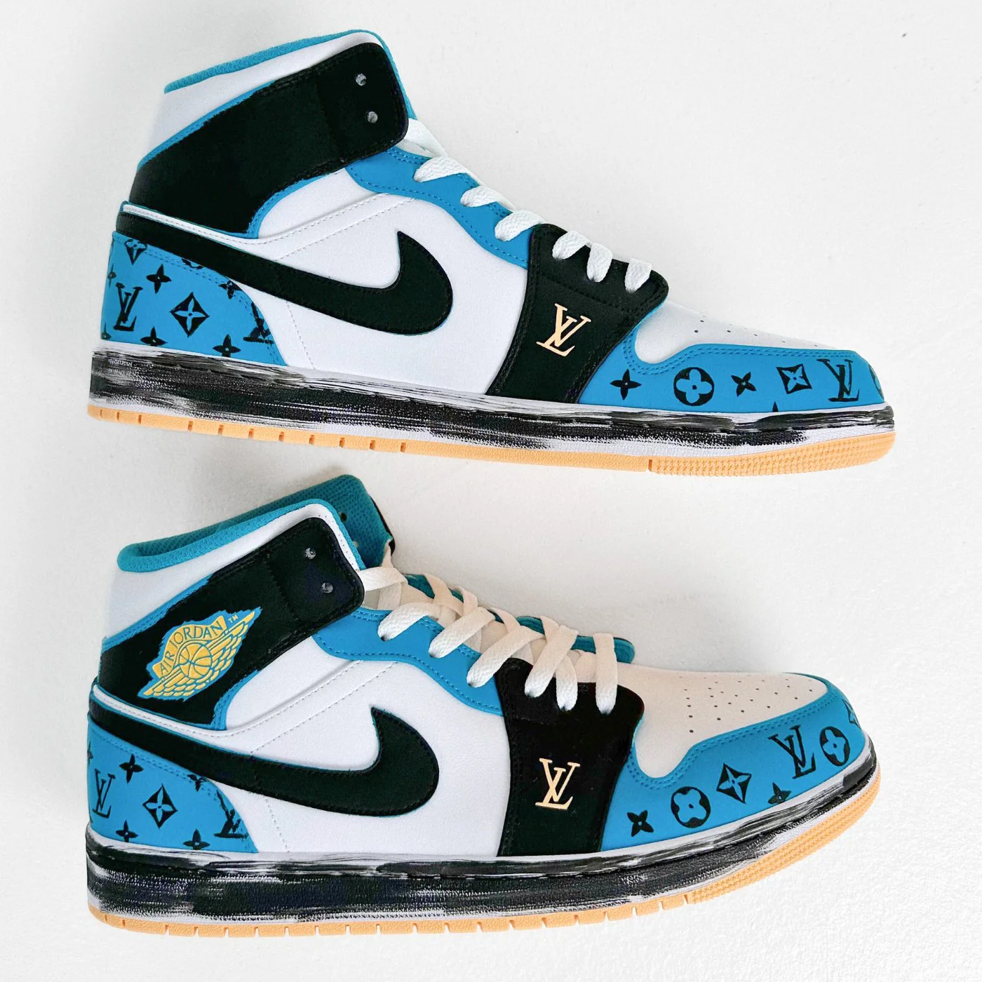 Aquatone LV Air Jordan 1 - Image 3