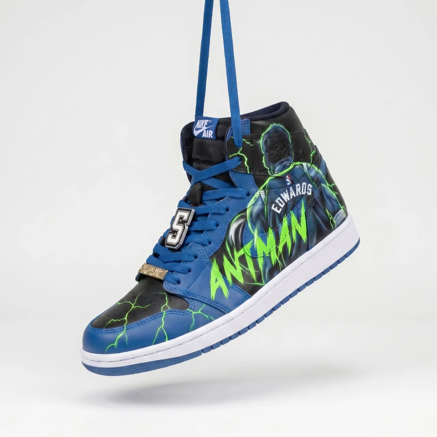 Edwards “Antman” NBA Custom Jordan 1 High - Image 7
