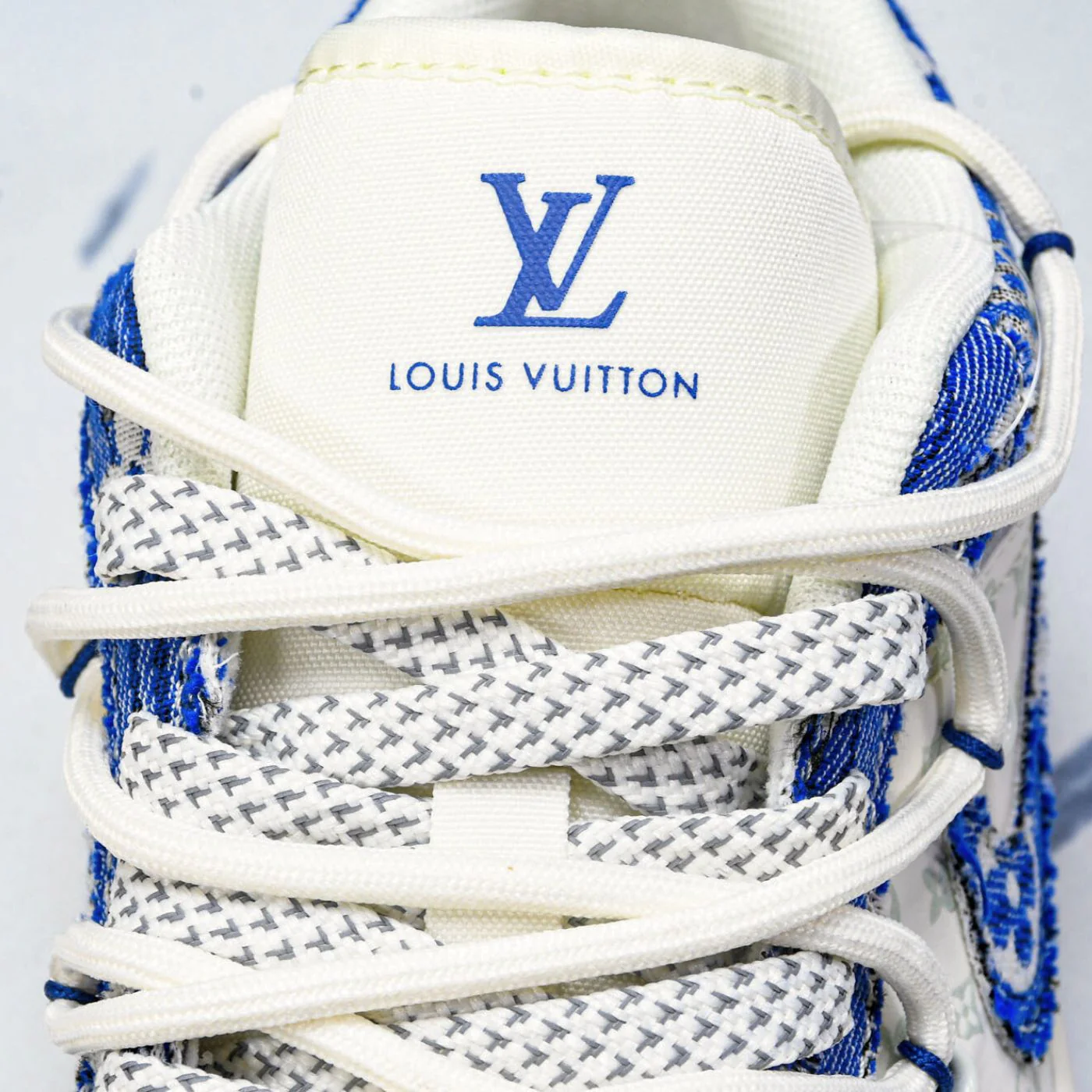 Indigo Stitch LV Air Jordan 1 - Image 7