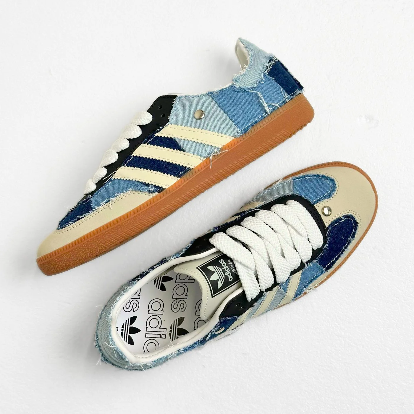 Patchwork Denim Adidas Samba - Image 7