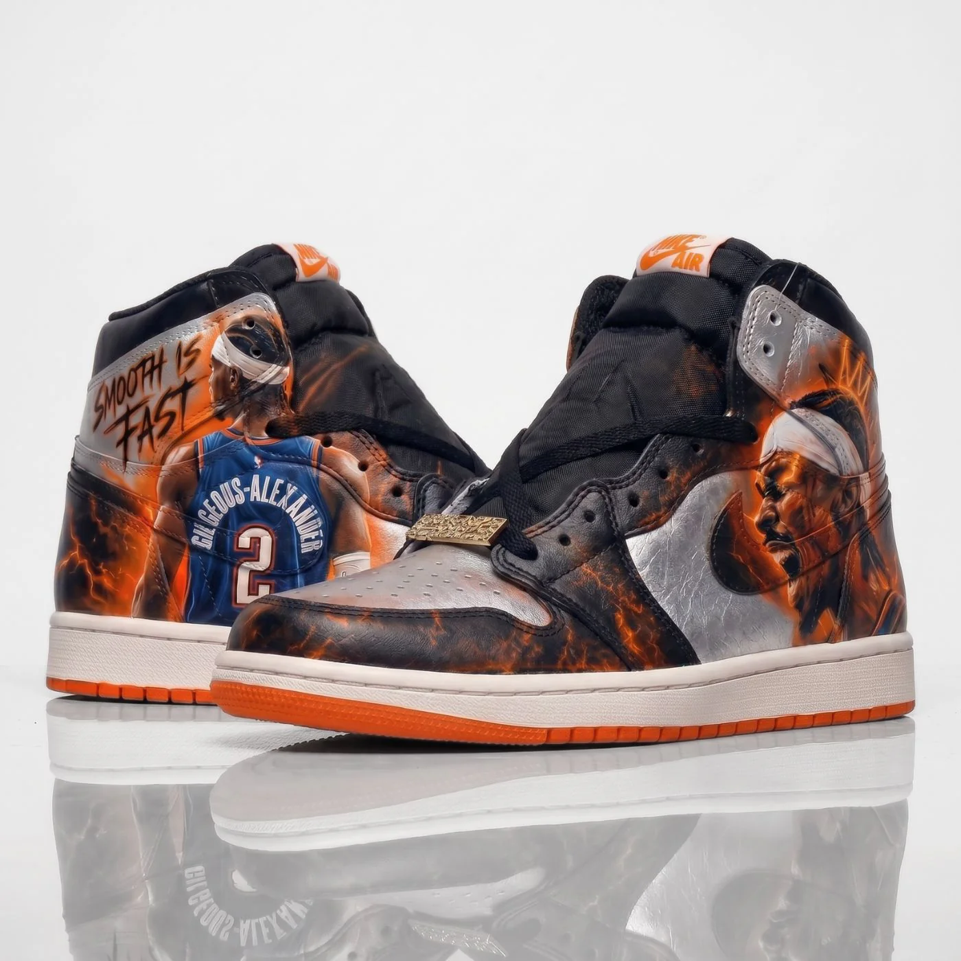 "SGA" NBA Custom Jordan 1 High - Image 3