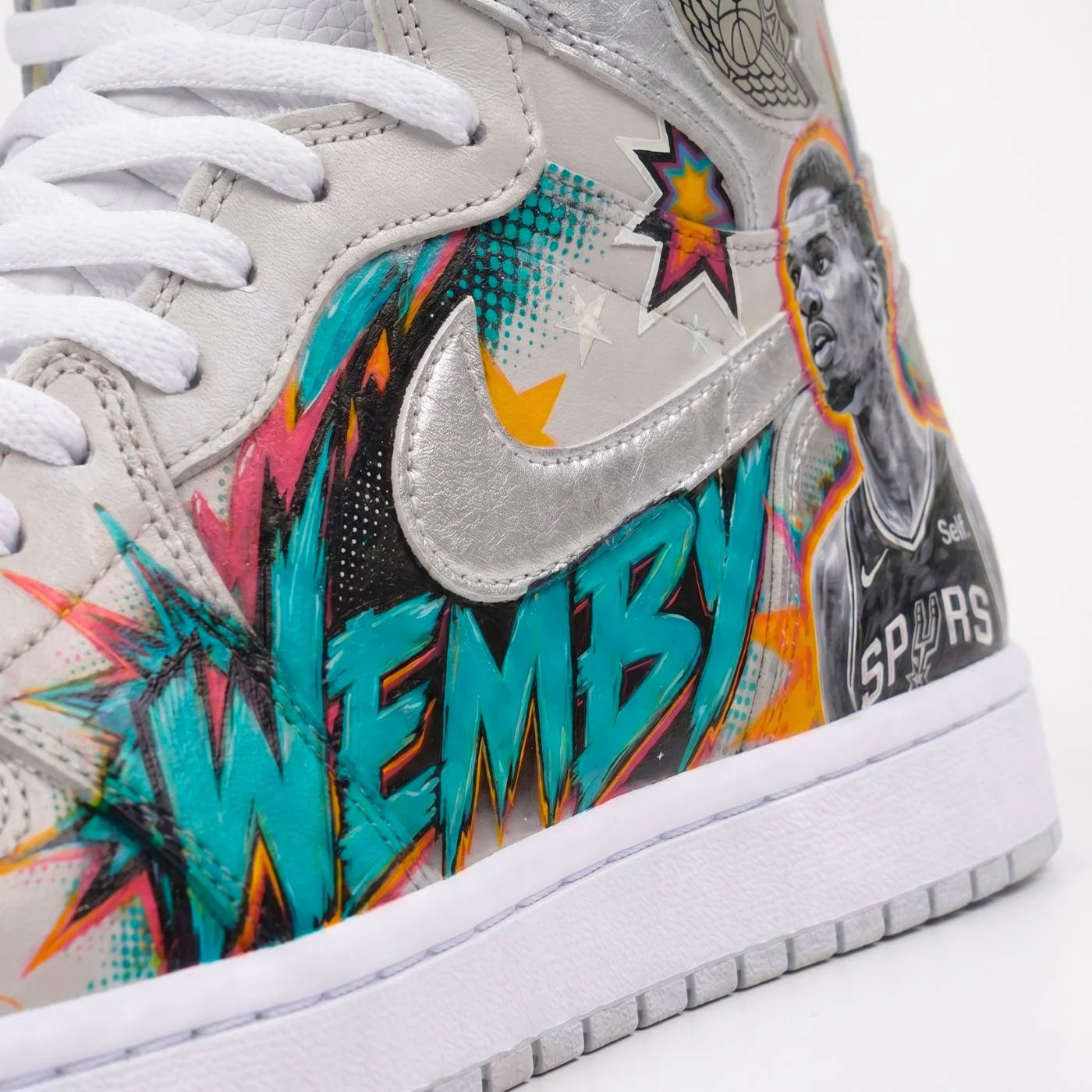 "Wemby" NBA Custom Jordan 1 High - Image 4